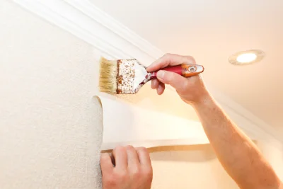 Pose de papier peint à Herpont — revêtements muraux et toiles de verre